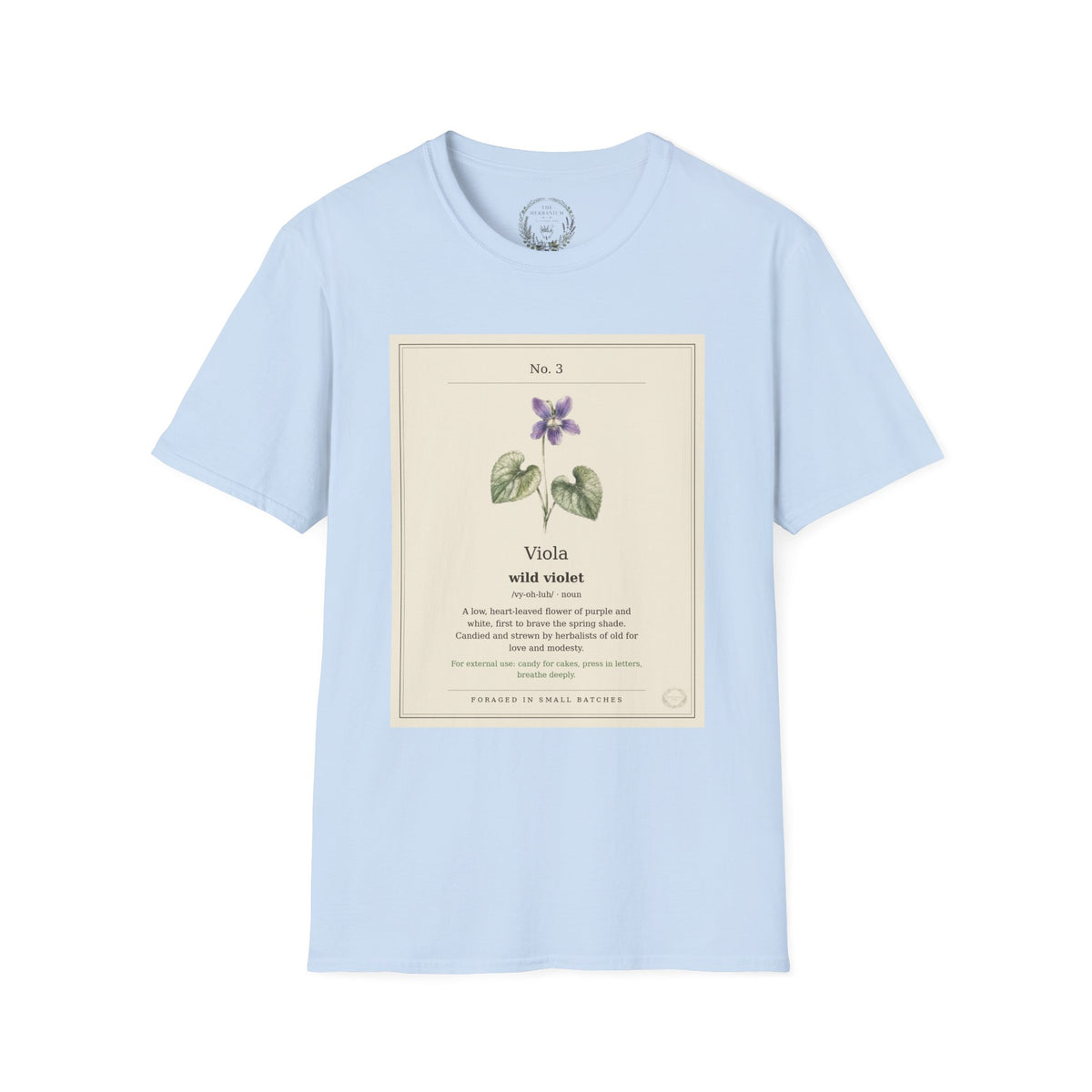The Herbanium Tee - March Wild Violet - product photo 5