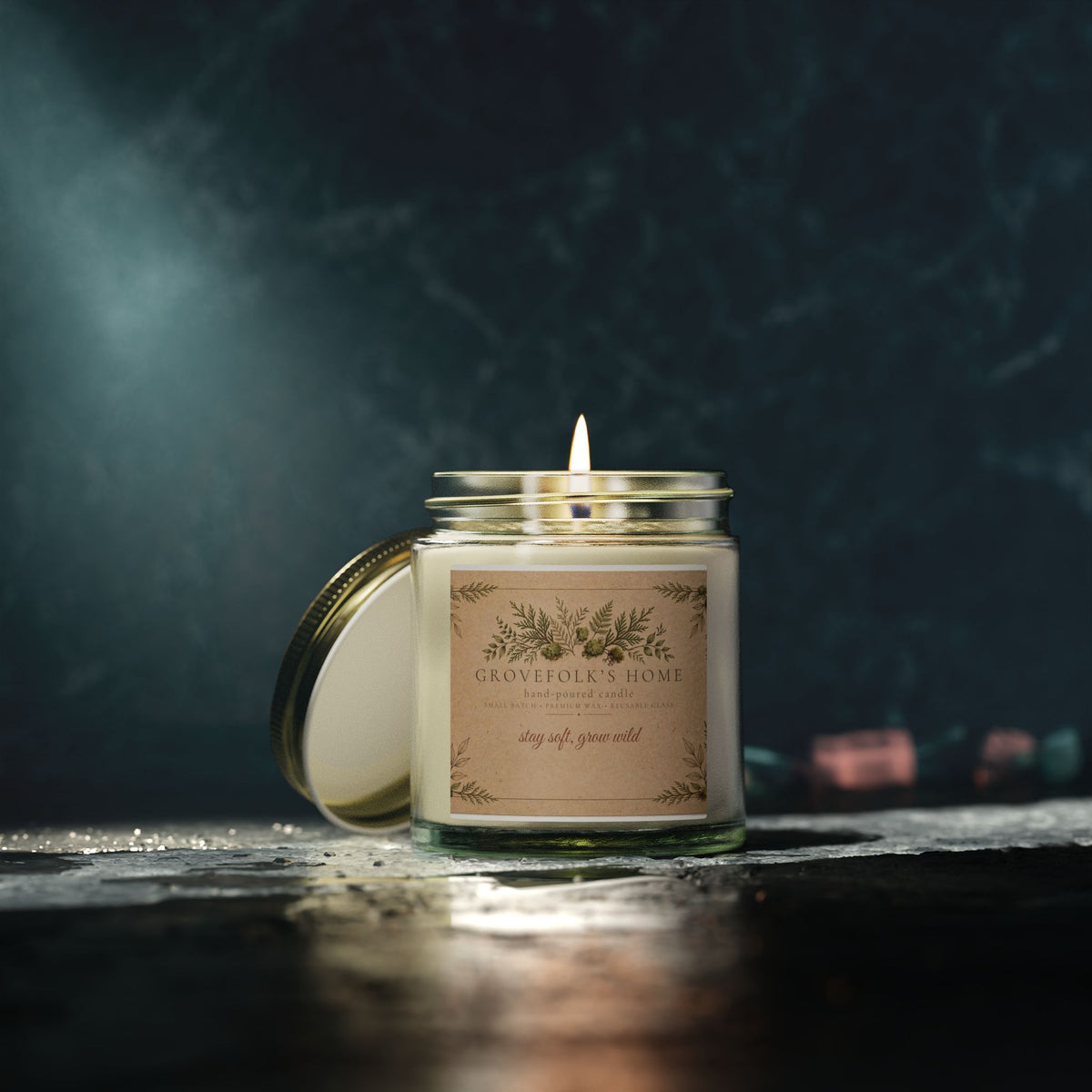 Coconut Apricot Wax Candle