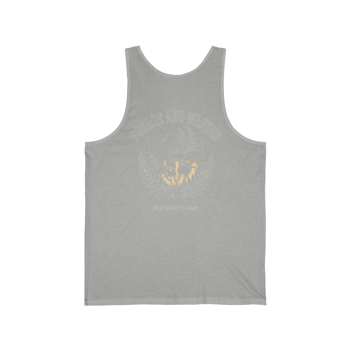 Pine Trail Tank with vintage pine forest artwork