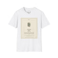 The Herbanium Tee - January Lichen - botanical illustration printed on a soft short-sleeve tee