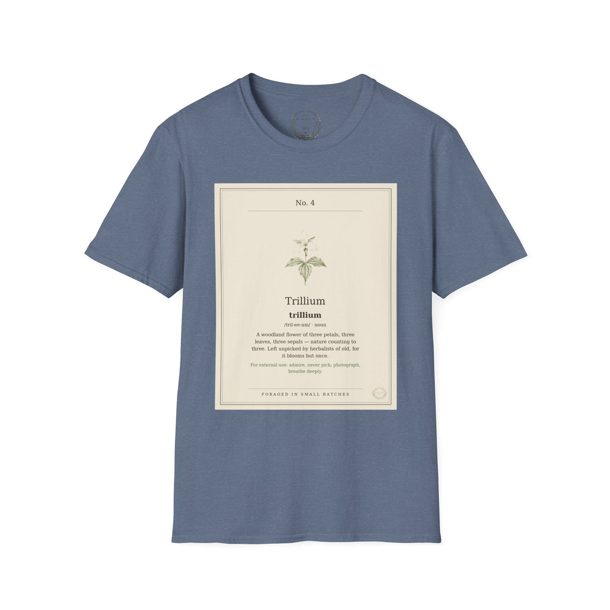 The Herbanium Tee - April Trillium