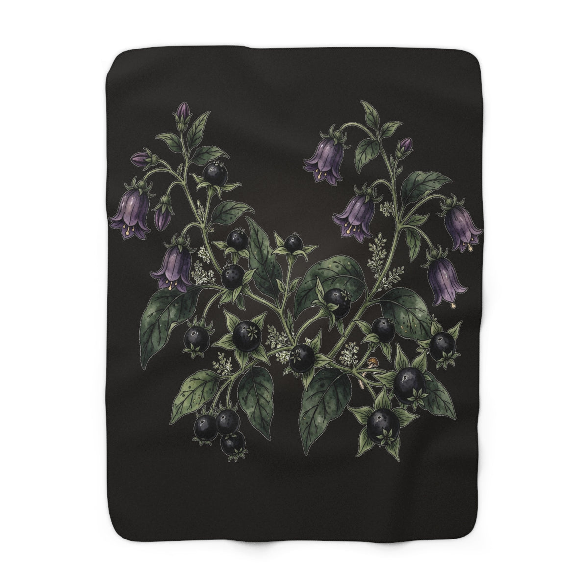 Apothecary of Thorns Sherpa Blanket - Belladonna