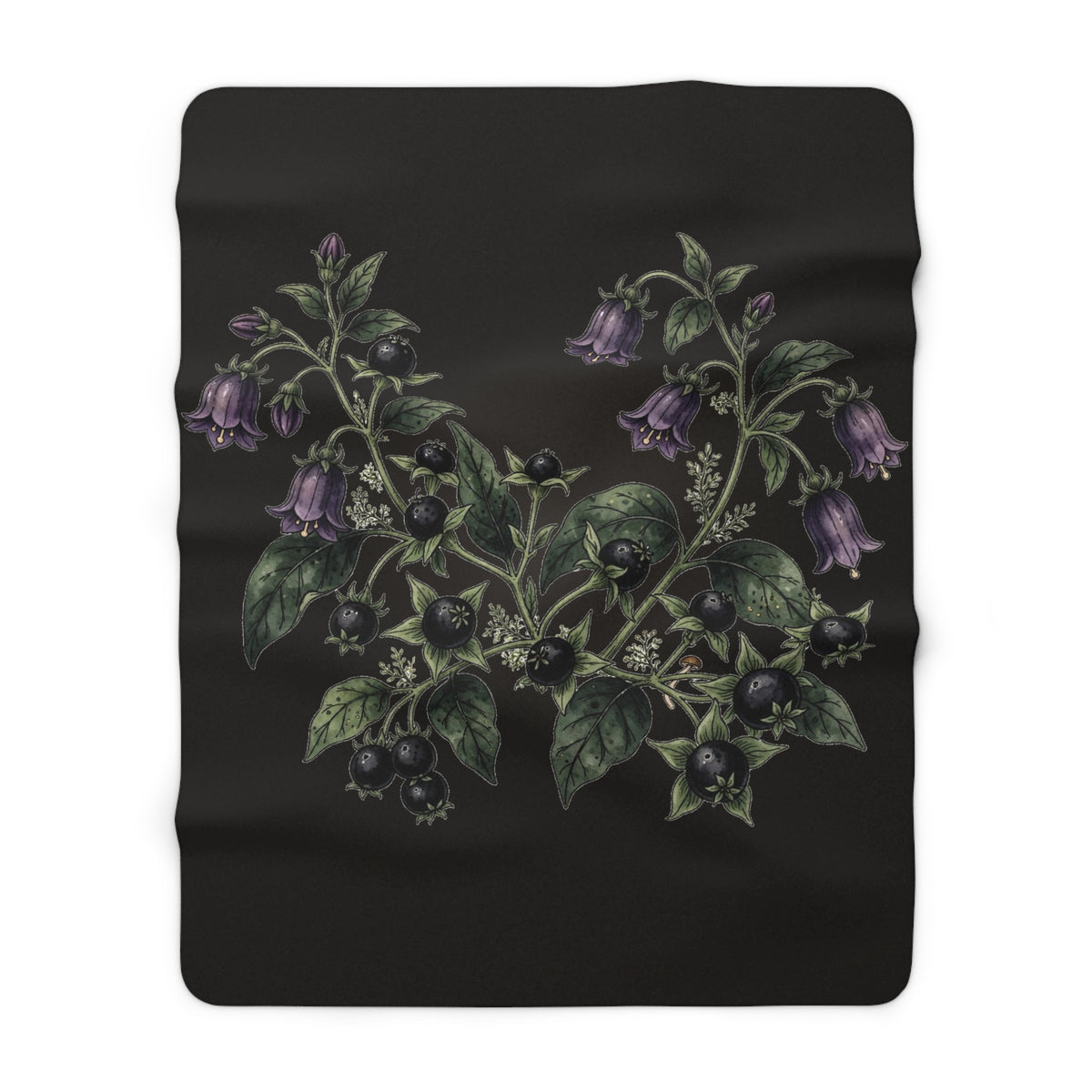 Apothecary of Thorns Sherpa Blanket - Belladonna