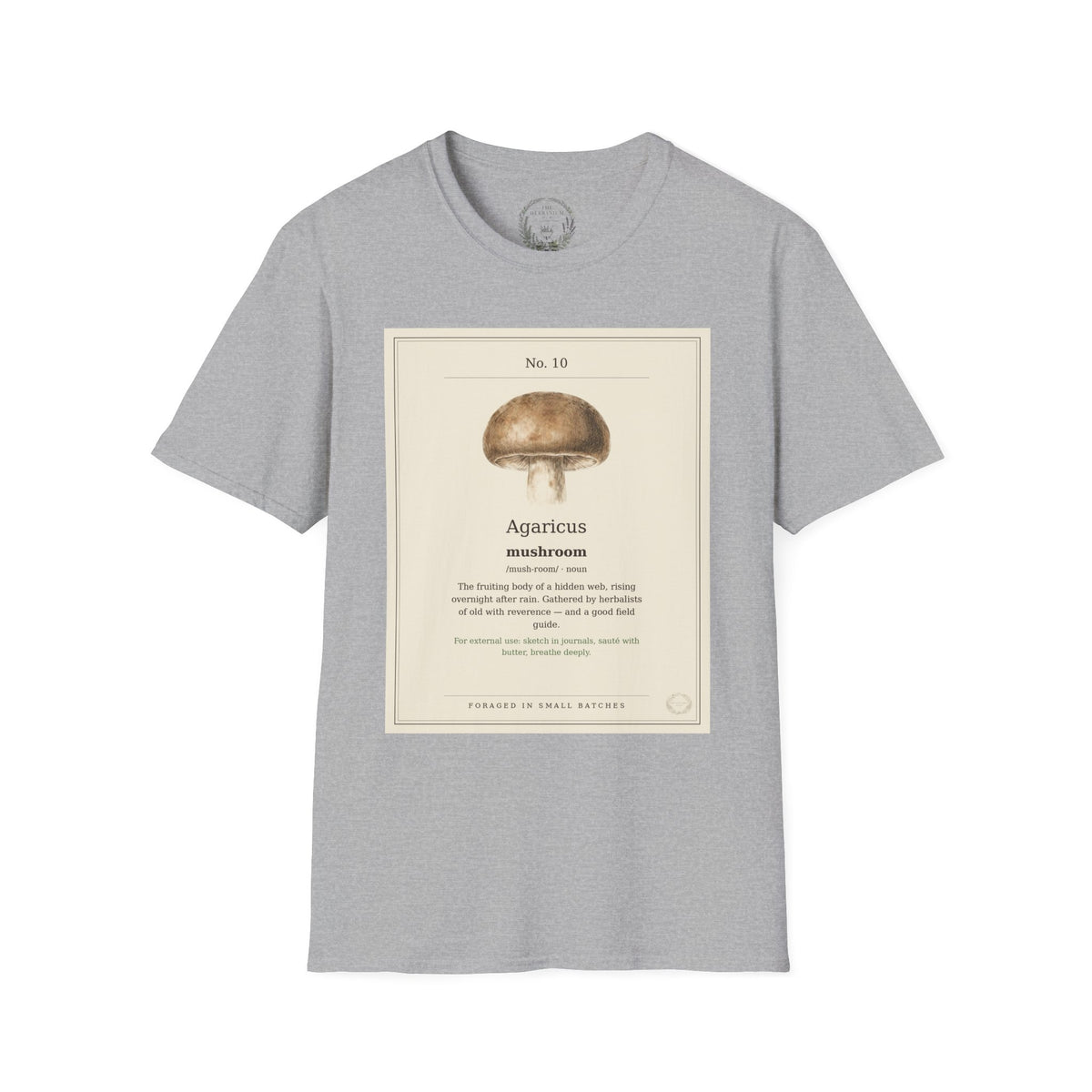 The Herbanium Tee - October Mushroom