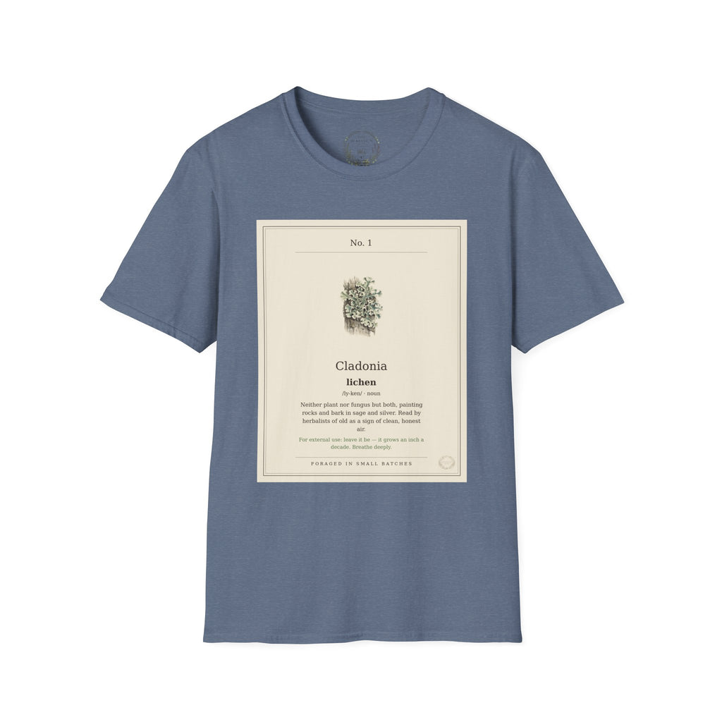 The Herbanium Tee - January Lichen