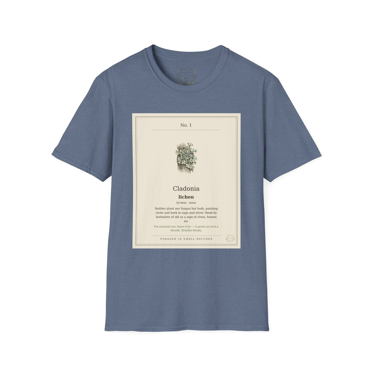 The Herbanium Tee - January Lichen