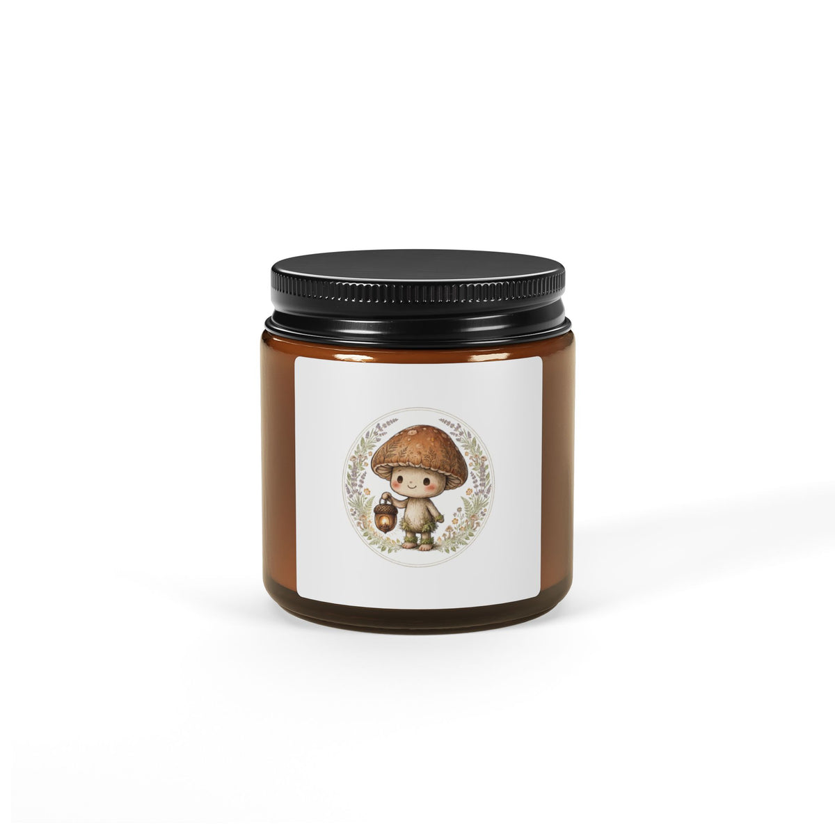 Amber Jar Soy Candle - hand-poured scented soy candle