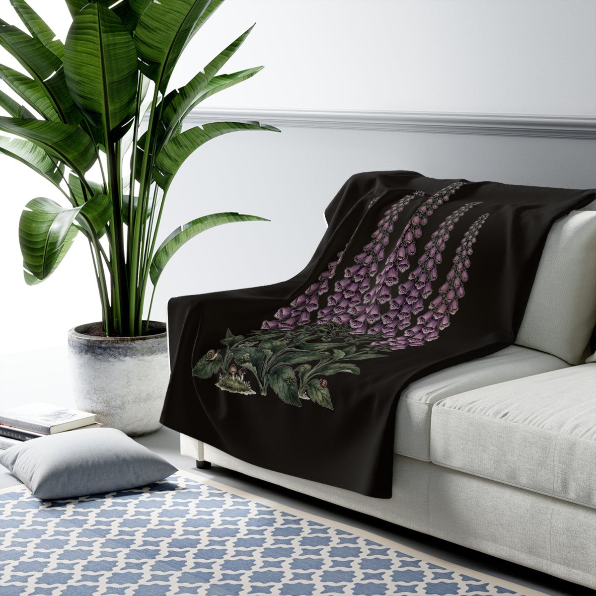 Apothecary of Thorns Sherpa Blanket - Foxglove - product photo 5