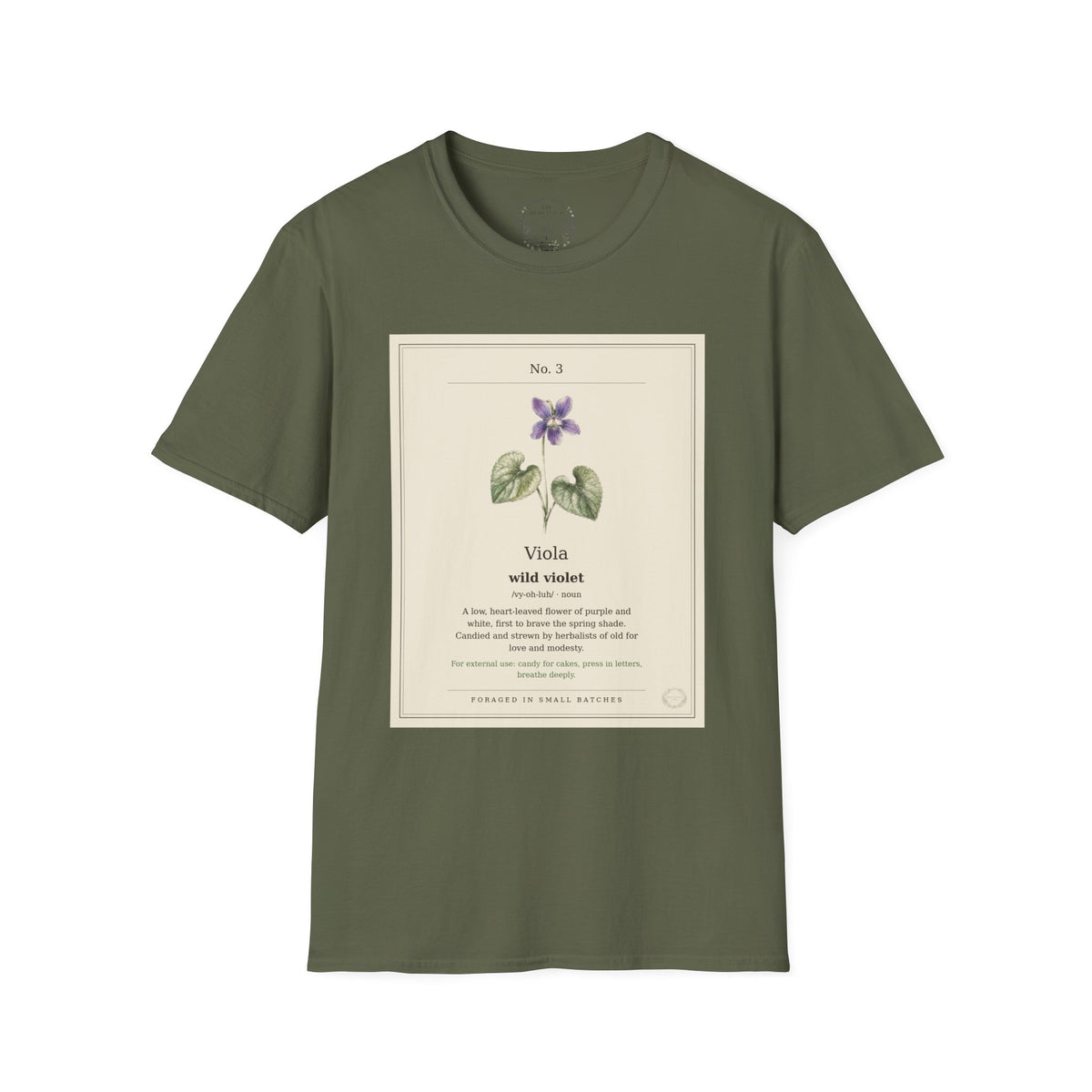 The Herbanium Tee - March Wild Violet - product photo 4