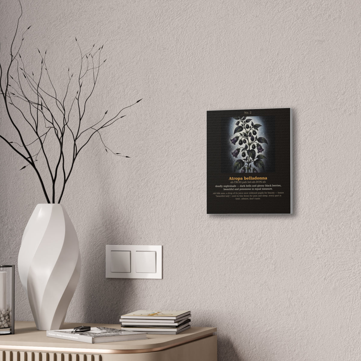 Apothecary of Thorns Canvas - Nightshade No. 2