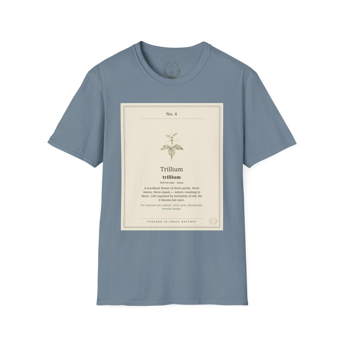The Herbanium Tee - April Trillium