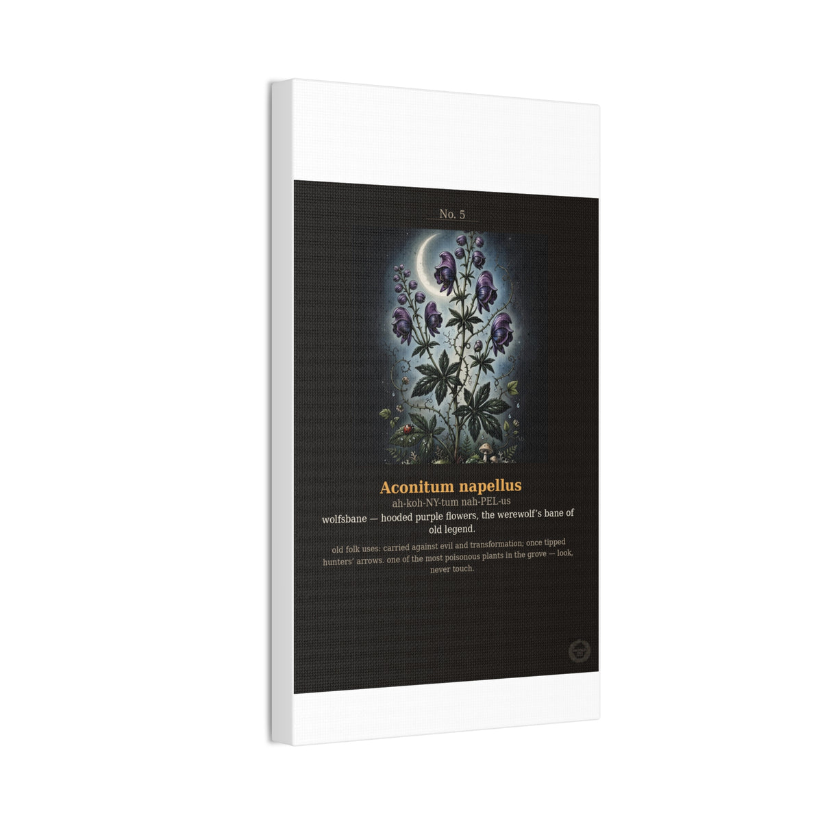 Apothecary of Thorns Canvas - Wolfsbane No. 5