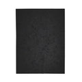 Black Velveteen Throw Blanket - botanical illustration printed on a soft short-sleeve tee