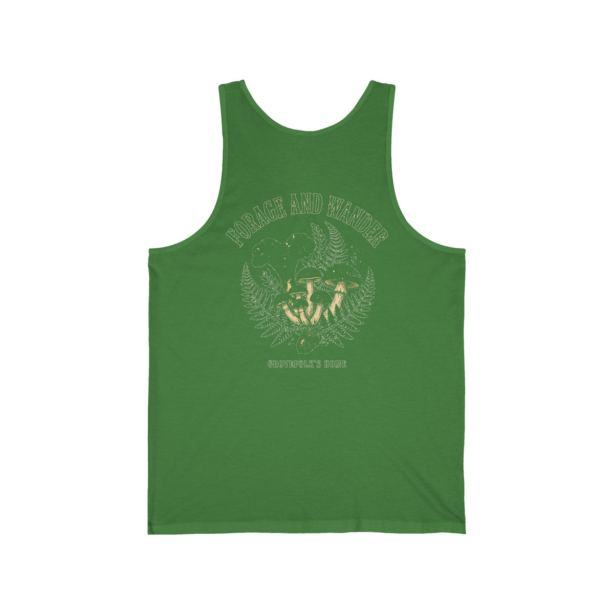 Pine Trail Tank with vintage pine forest artwork