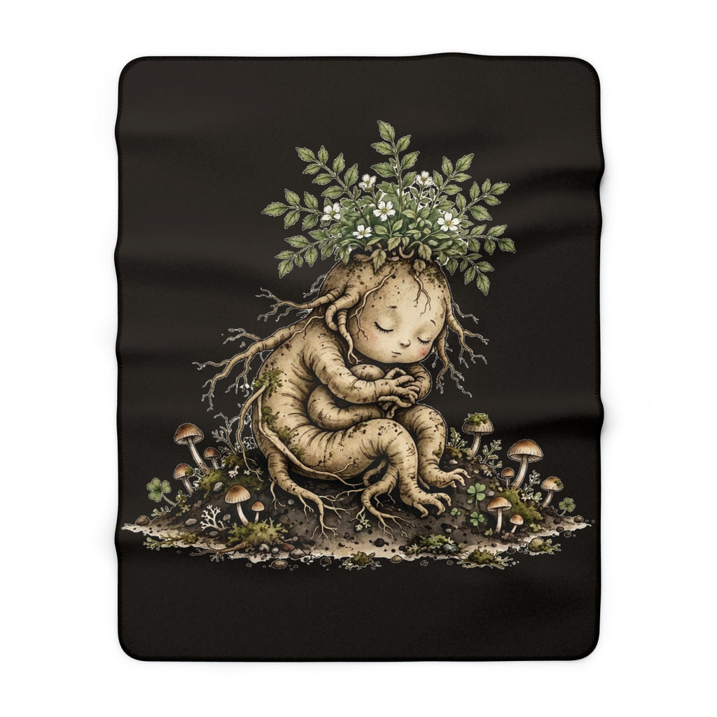 Apothecary of Thorns Sherpa Blanket - Mandrake - product photo 3