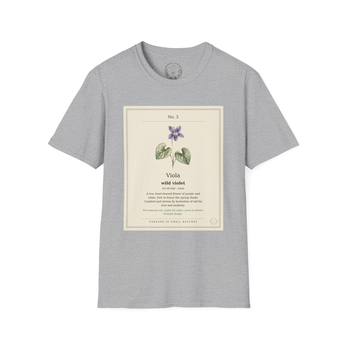 The Herbanium Tee - March Wild Violet - product photo 2
