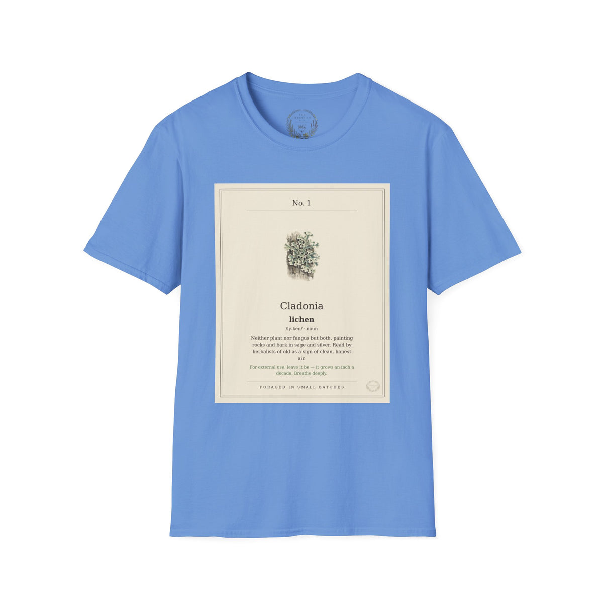 The Herbanium Tee - January Lichen