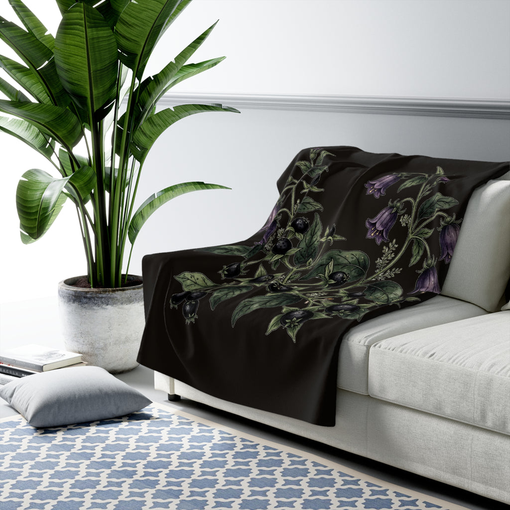 Apothecary of Thorns Sherpa Blanket - Belladonna