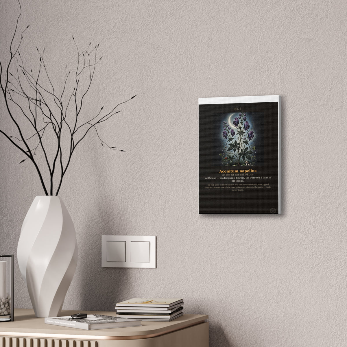 Apothecary of Thorns Canvas - Wolfsbane No. 5