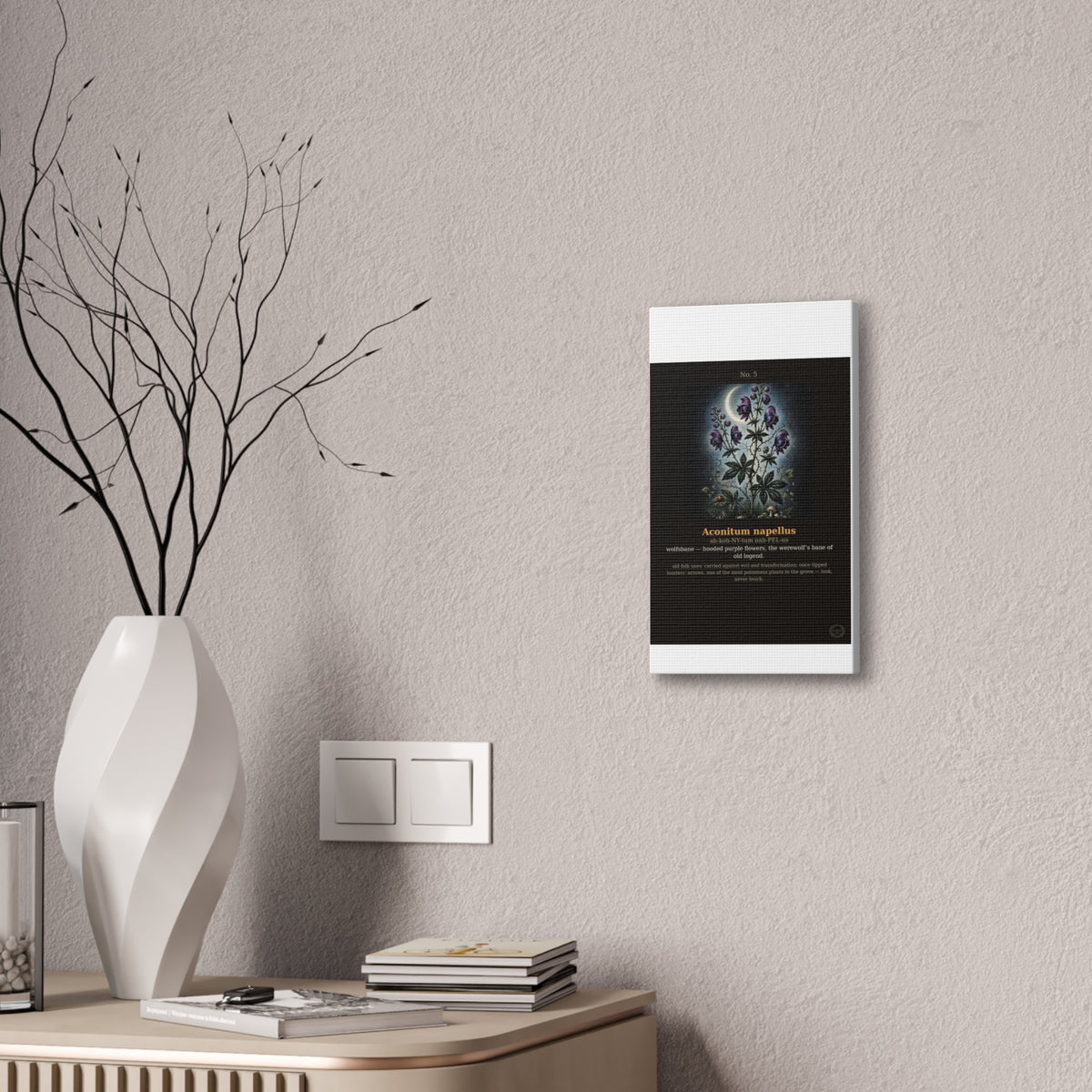 Apothecary of Thorns Canvas - Wolfsbane No. 5