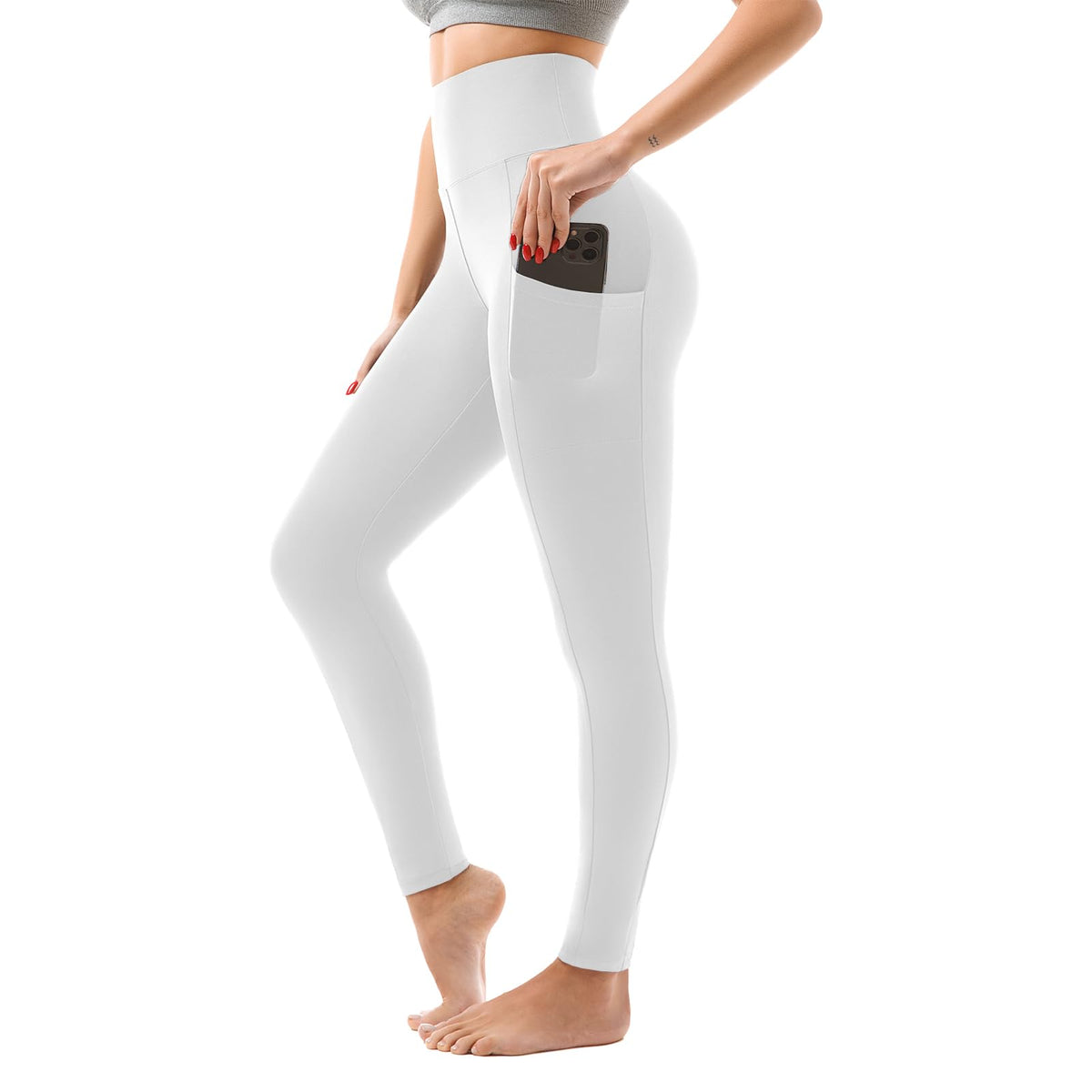 High-Waisted Leggings with Pockets