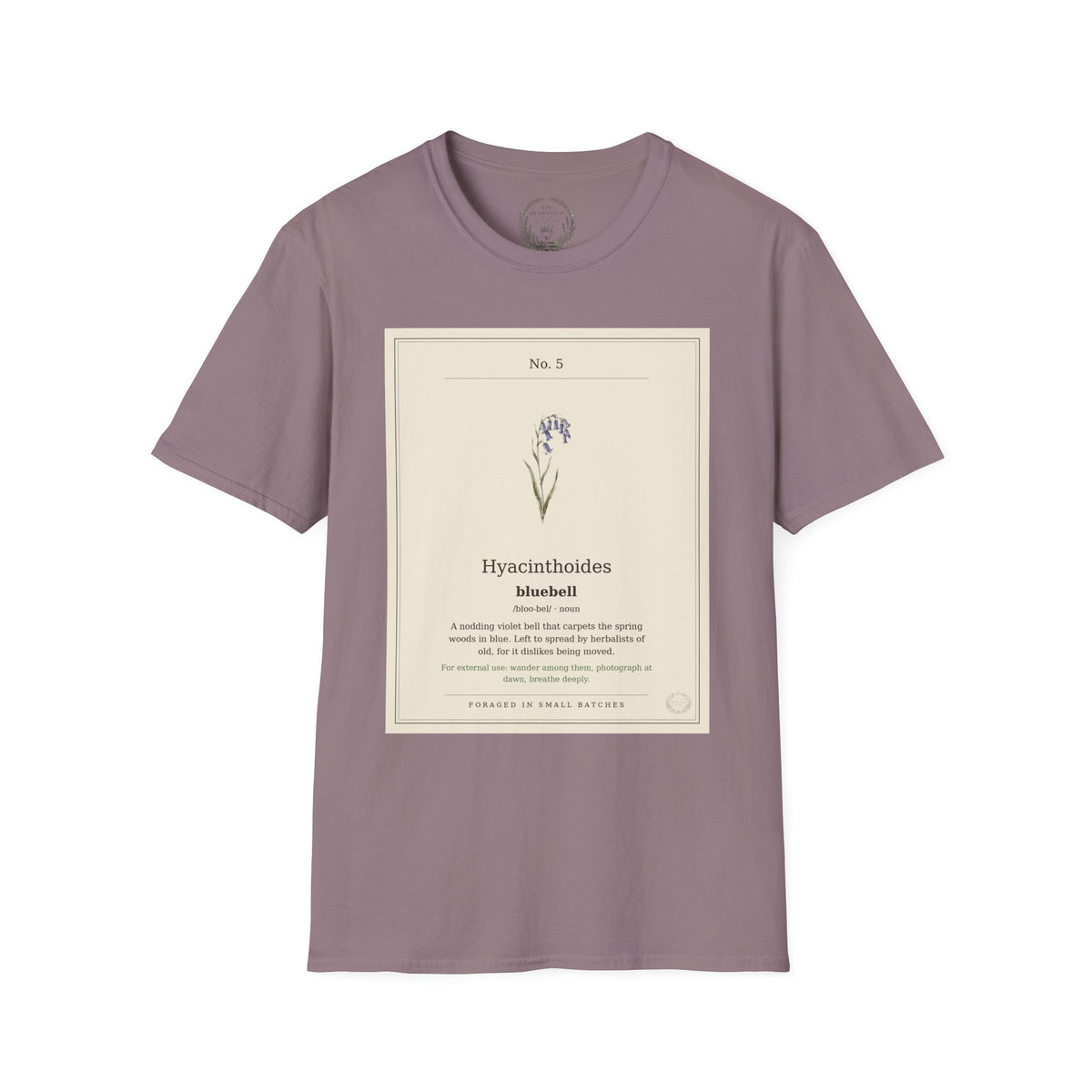 The Herbanium Tee - May Bluebell