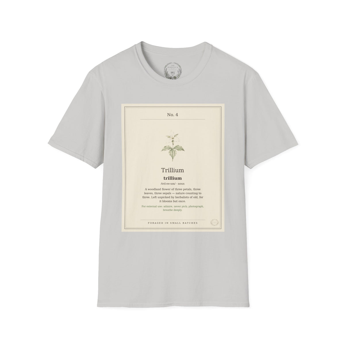 The Herbanium Tee - April Trillium - product photo 4