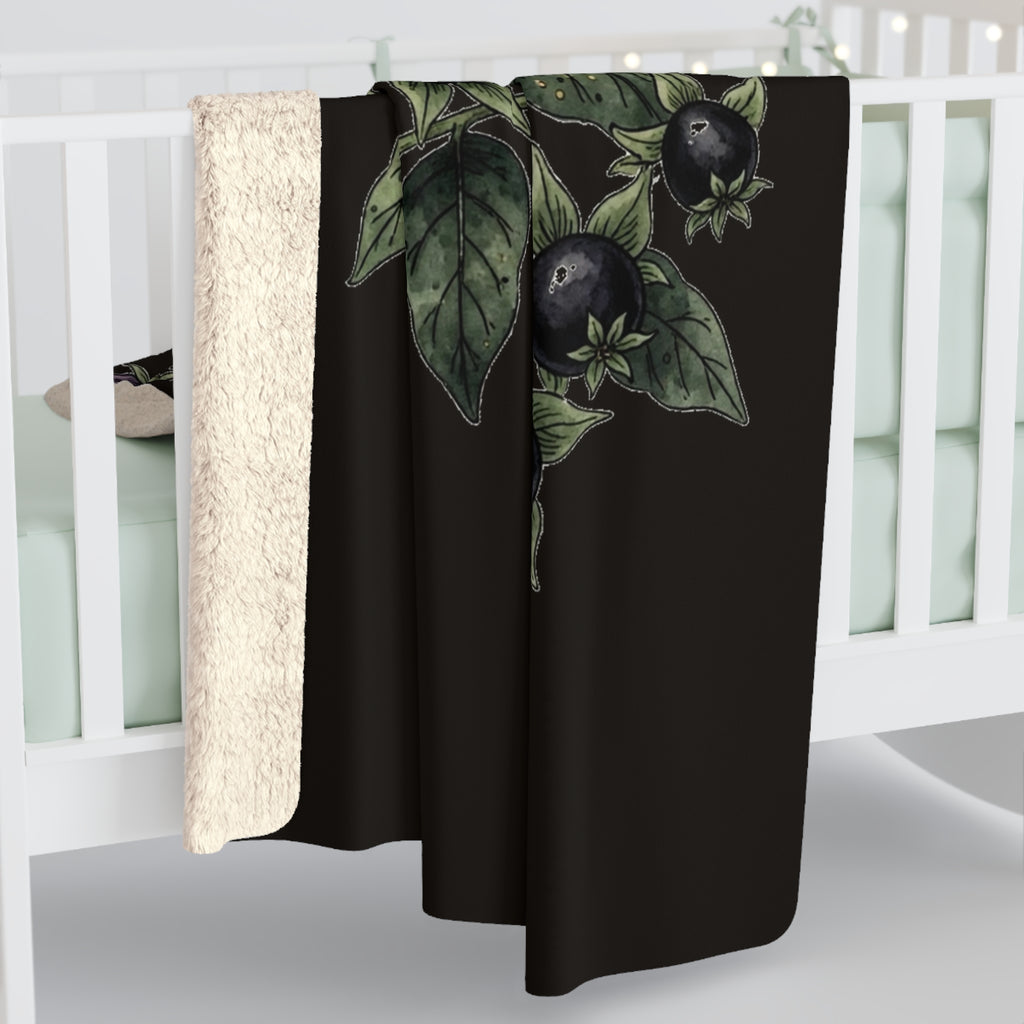 Apothecary of Thorns Sherpa Blanket - Belladonna