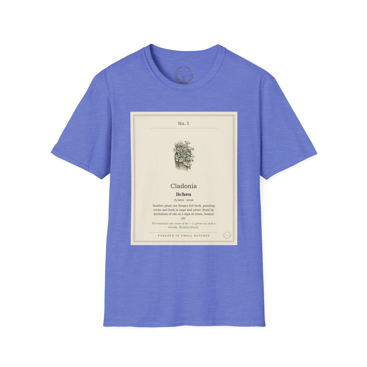 The Herbanium Tee - January Lichen