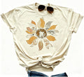 Boho Wildflower Tee with vintage wildflower and butterfly print