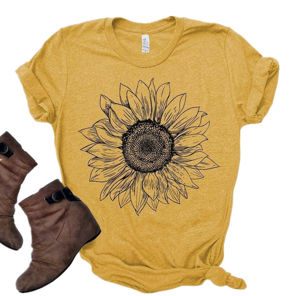 Boho Wildflower Tee with vintage wildflower and butterfly print