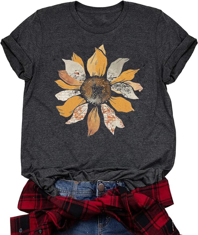 Boho Wildflower Tee with vintage wildflower and butterfly print