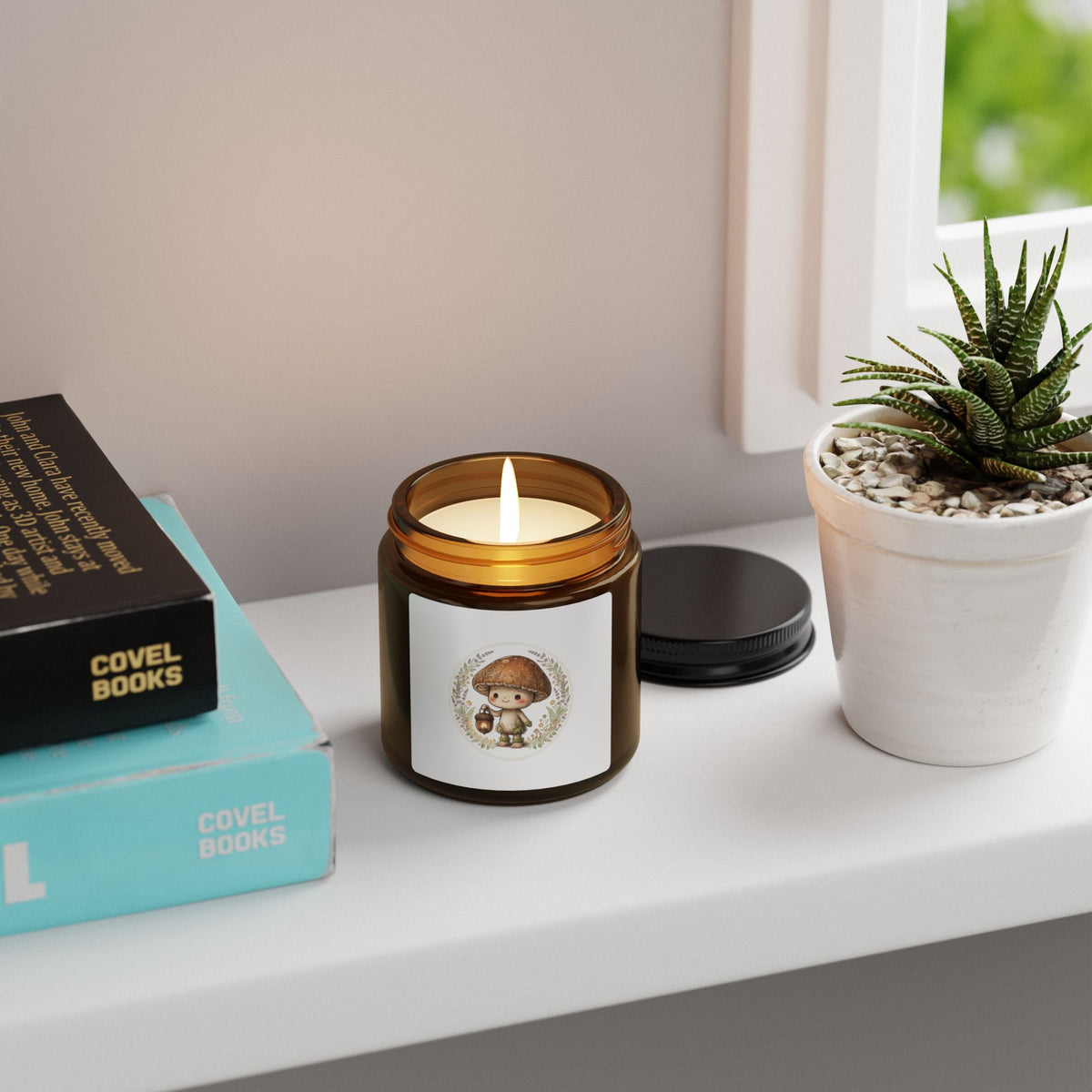 Amber Jar Soy Candle - product photo 5