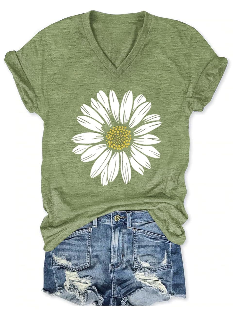 Boho Wildflower Tee with vintage wildflower and butterfly print