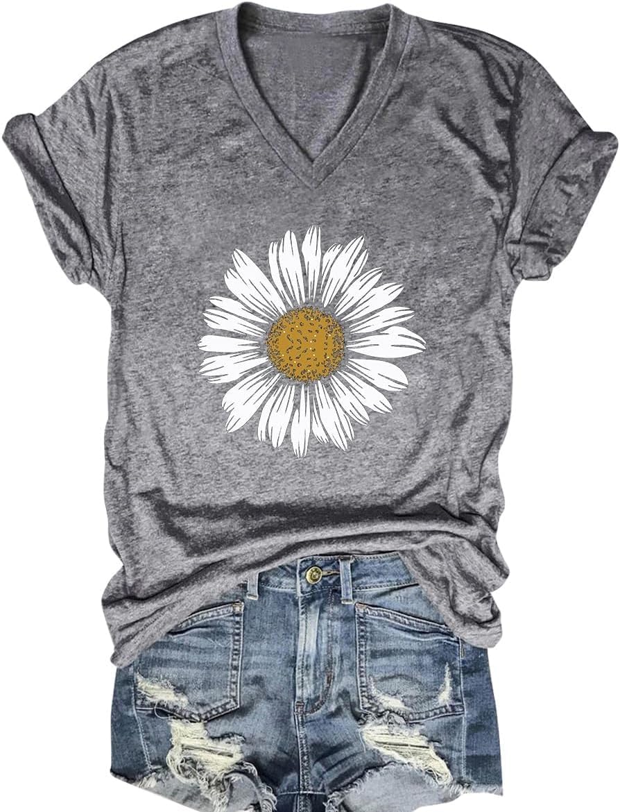 Boho Wildflower Tee with vintage wildflower and butterfly print
