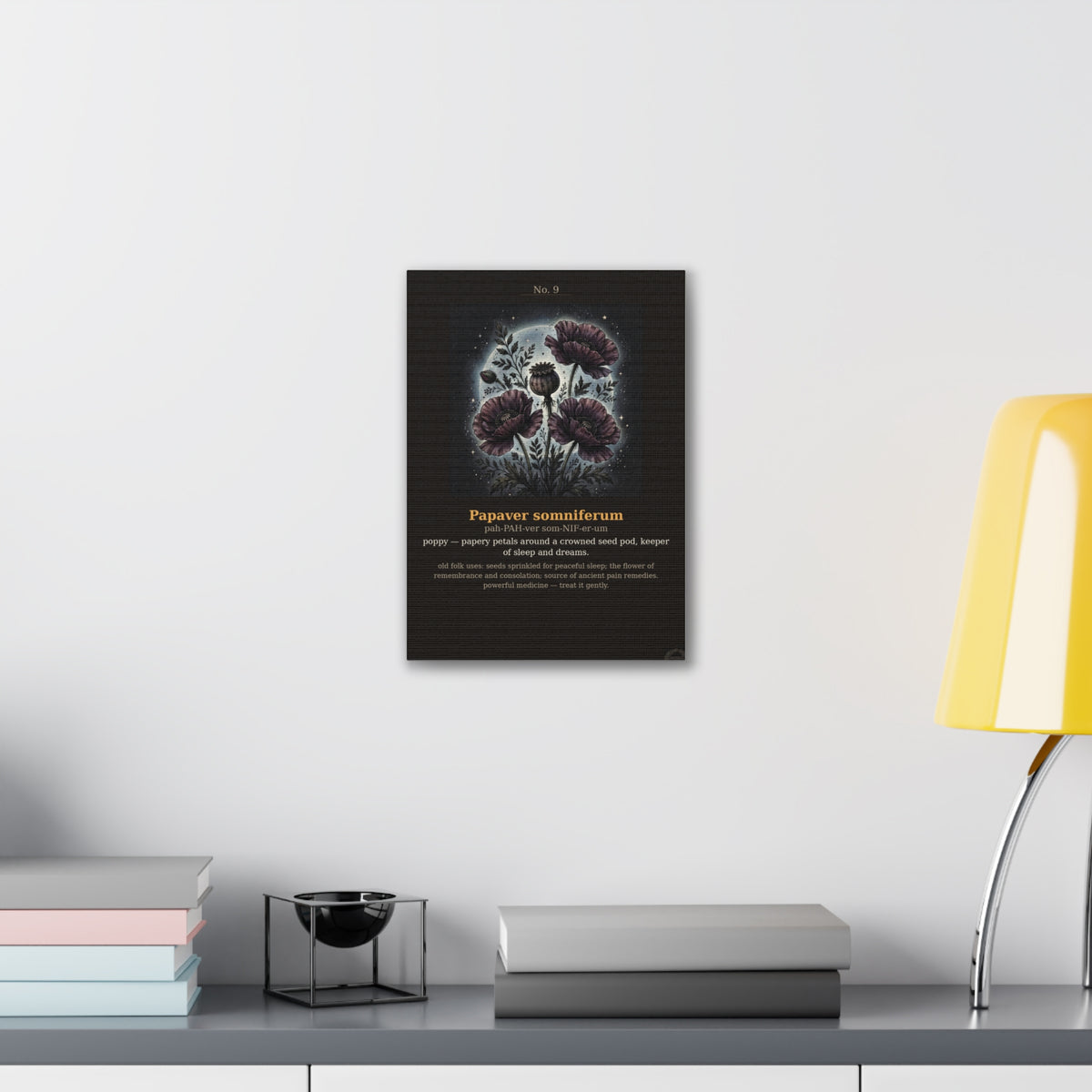 Apothecary of Thorns Canvas - Poppy No. 9