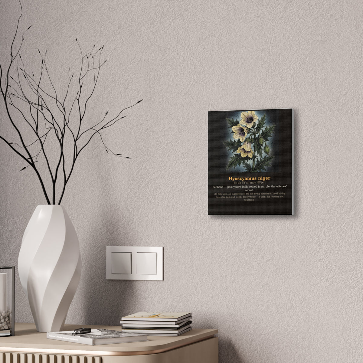 Apothecary of Thorns Canvas - Henbane No. 8