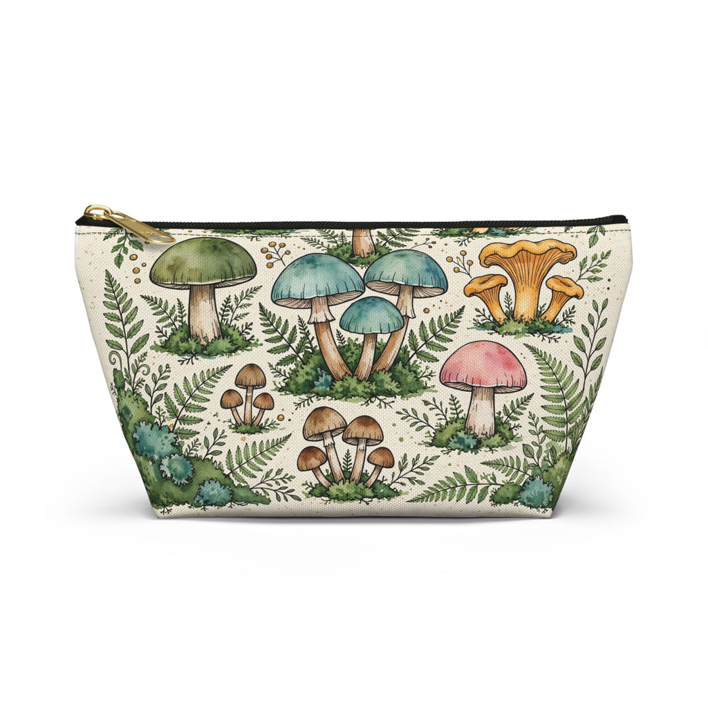 Mushroom Grove Accessory Pouch - illustrated accessory pouch