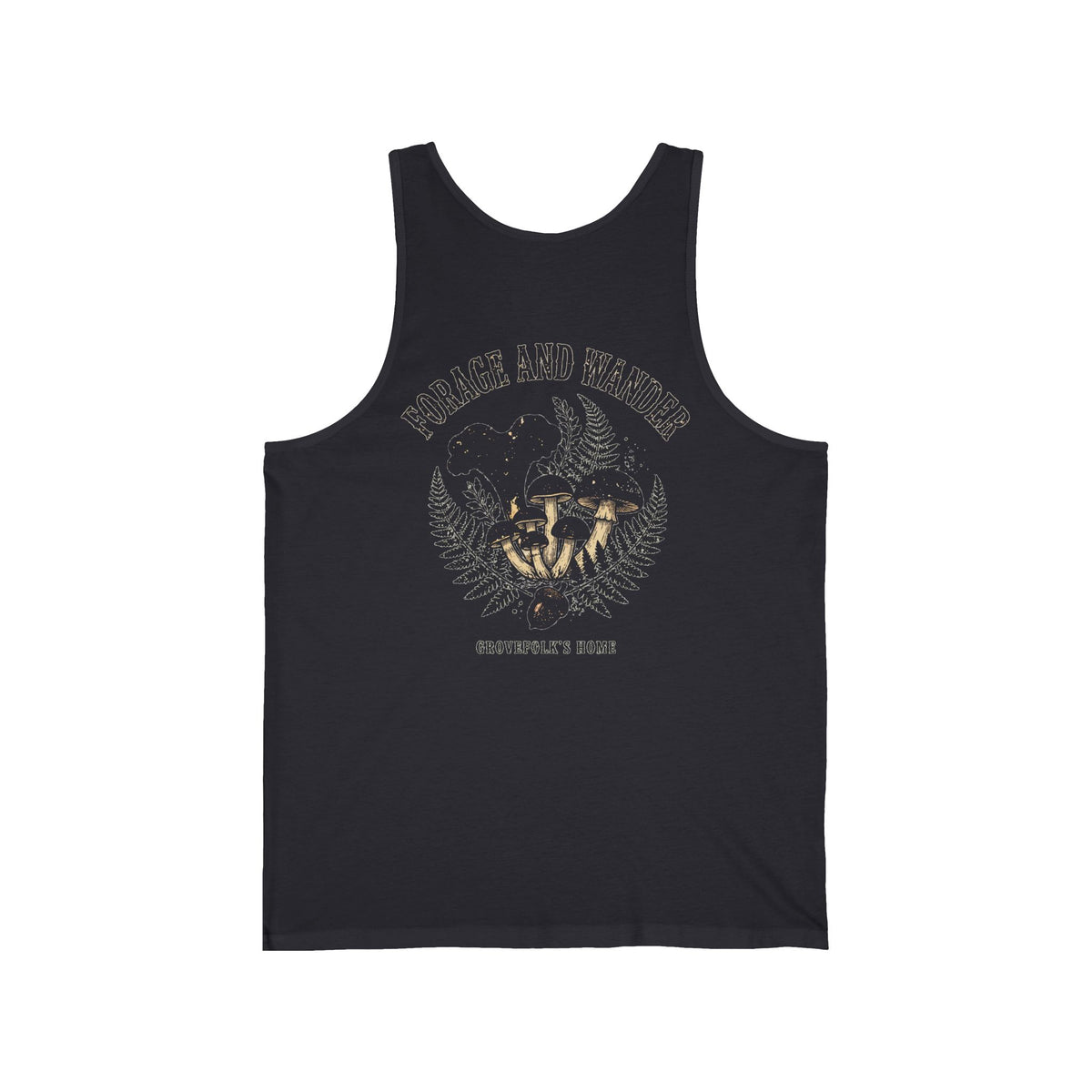 Pine Trail Tank with vintage pine forest artwork