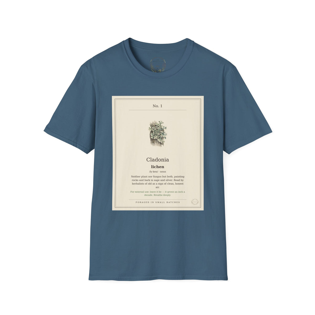The Herbanium Tee - January Lichen