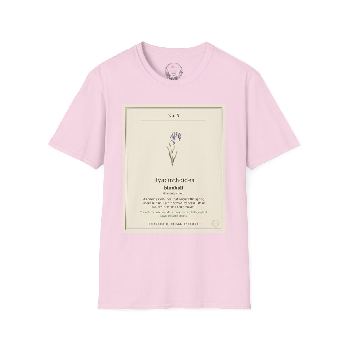 The Herbanium Tee - May Bluebell